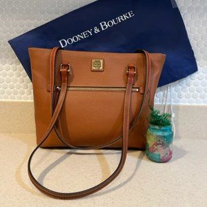 Dooney & Bourke Pebble Leather Shopper - Caramel